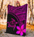 Hawaii Premium Blanket - Hawaii Turtle Plumeria Pink - Polynesian Pride