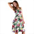 Hawaii Tropical Palm Leaf White Midi Dress - Polynesian Pride