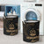 Vanuatu Polynesian Laundry Basket - Gold Tribal Wave - Polynesian Pride