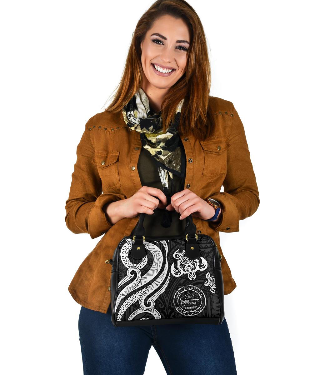 Palau Shoulder Handbag - White Tentacle Turtle - Polynesian Pride