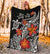 Hawaiian Map Turtle Swim Plumeria Polynesian Blanket - Polynesian Pride