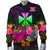 Wallis and Futuna Men's Bomber Jacket - Summer Hibiscus - Polynesian Pride