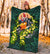 Tahiti Polynesian Premium Blanket - Ti Leaf Lei Turtle - Polynesian Pride