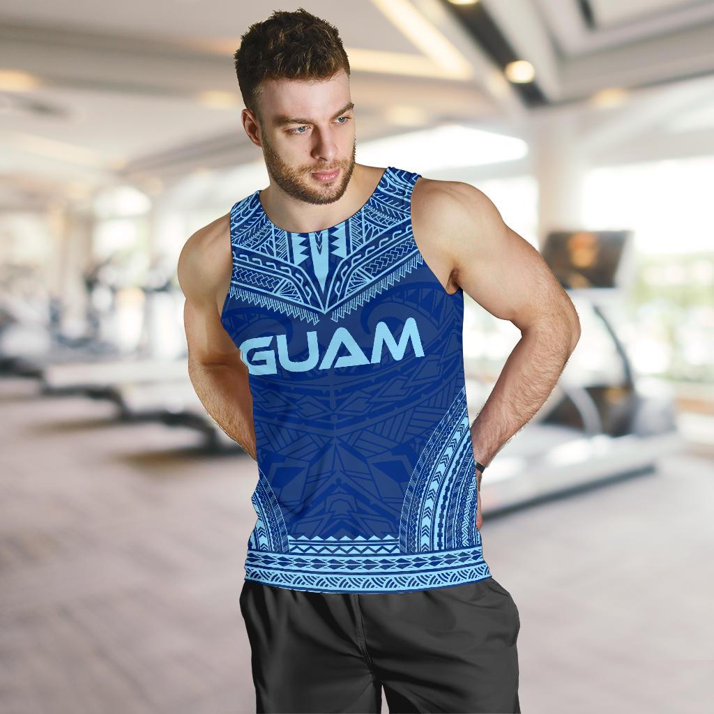 Guam Men's Tank Top - Polynesian Chief Flag Version - Polynesian Pride