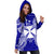 Wallis And Futuna Polynesian Hoodie Dress Map Blue - Polynesian Pride