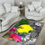 Palau Area Rug - Turtle Plumeria Banana Leaf - Polynesian Pride