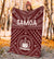 Samoa Premium Blanket - Samoa Seal In Polynesian Tattoo Style (Red) - Polynesian Pride