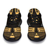 Kiribati Sport Sneakers - Polynesian Tattoo Gold - Polynesian Pride