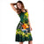 Polynesian Hawaii Midi Dress - Ti Leaf Lei Turtle - Polynesian Pride