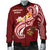 American Samoa Men's Bomber Jacket - AS Seal Polynesian Patterns Plumeria - Polynesian Pride