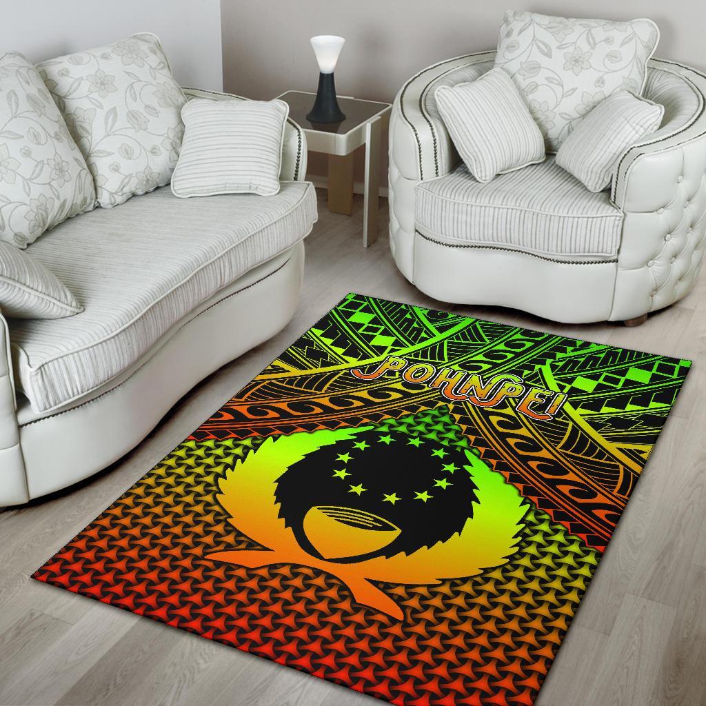 Polynesian Pohnpei Area Rug - Reggae Vintage Polynesian Patterns - Polynesian Pride