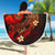 Tahiti Polynesian Beach Blanket - Plumeria Flowers And Waves - Polynesian Pride