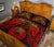 American Samoa Polynesian Quilt Bed Set - Amerian Samoa Seal & Red Turtle Manta Ray - Polynesian Pride