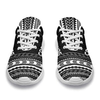 Cook Islands Sporty Sneakers - Polynesian Chief Black Version - Polynesian Pride