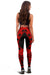 Tuvalu Women Leggings Polynesian Pattern Red - Polynesian Pride