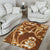 Polynesian Area Rug - Flourish Style With Tribal Fabric - Polynesian Pride