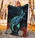 Hawaii Polynesian Honu Sea Hibiscus Premium Blanket - Polynesian Pride