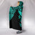 Kanaka Map Polynesian Hooded Blanket - Turquoise - Armor Style - Polynesian Pride