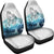 Maori Manaia The Blue Sea Car Seat Covers, White Universal Fit White - Polynesian Pride