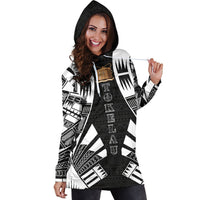 Tokelau Hoodie Dress - Polynesian Tattoo Black - Polynesian Pride