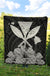 Hawaiian Kanaka Premium Quilt Hibiscus Polynesian Love Gray - Polynesian Pride