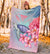 Hawaii Map Kanaka Turtle Galaxy Night Plumeria Hibiscus Premium Blanket - Polynesian Pride