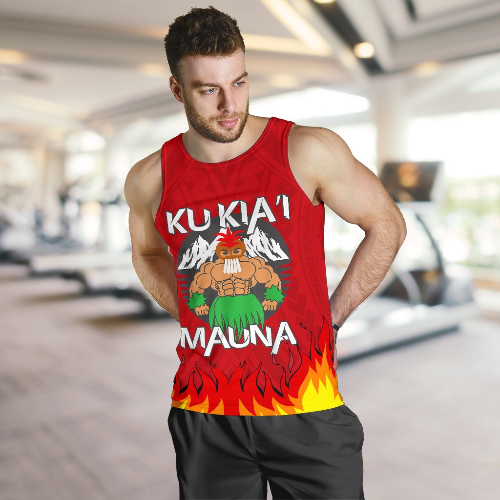 Hawaii Mauna Kea Men's Tank Top - Warrior Version - Polynesian Pride