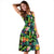 Hawaii Tropical Pattern With Pineapples, Palm Leaves And Flowers. Midi Dress - Polynesian Pride