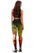 American Samoa Polynesian Women's Leggings - Humpback Whale with Tropical Flowers - Polynesian Pride