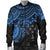 Kosrae Polynesian Bomber Jacket (Men) - Blue Turtle - Polynesian Pride