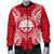 Federated States Of Micronesia Polynesian Men's Bomber Jacket Map Red White - Polynesian Pride