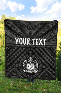 Samoa Personalised Premium Quilt - Samoa Seal In Polynesian Tattoo Style - Polynesian Pride