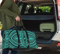 Polynesian Seamless Turquoise Hawaii Travel Bag - Polynesian Pride