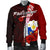 Philippines Polynesian Men's Bomber Jacket - Coat Of Arm With Hibiscus - Polynesian Pride