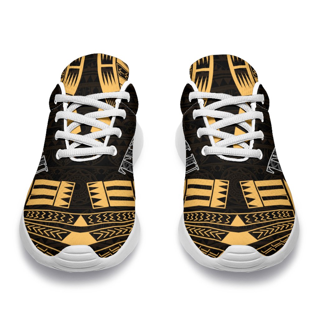 Tuvalu Sport Sneakers - Polynesian Tattoo Gold - Polynesian Pride