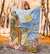 Hawaii The Girl Surfing Wave Premium Blanket - Polynesian Pride