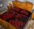 Vanuatu Quilt Bed Set - Red Tentacle Turtle - Polynesian Pride