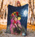 Hawaii Kanaka Colorful Hula Girl Premium Blanket - Dinh Style - Polynesian Pride