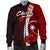 Chuuk Micronesia Men's Bomber Jacket - Coat Of Arm With Hibiscus - Polynesian Pride