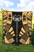 Marquesas Islands Premium Quilt - Marquesas Islands Tiki Face Polynesian Gold Tattoo - Polynesian Pride