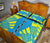 Palau Quilt Bed Set - Palau Seal & Polynesian Yellow Tattoo Style - Polynesian Pride