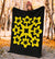 Hawaiian Premium Blanket Royal Pattern - Black And Yellow - A1 Style - Polynesian Pride