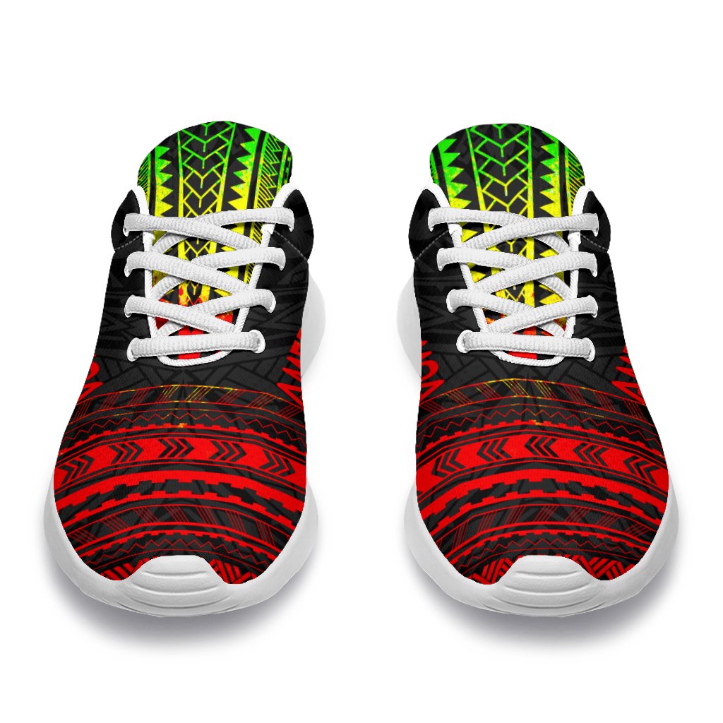 American Samoa Sporty Sneakers - Polynesian Chief Reggae Version - Polynesian Pride