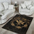 Hawaii Kanaka Turtle Hibiscus Polynesian Rug - Anthea Style Gold - Polynesian Pride