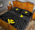 Hawaii Quilt Bed Set - Hawaii Kanaka Maoli And Map ( Black) - Polynesian Pride