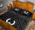 Pohnpei Personalised Quilt Bed Set - Pohnpei Seal With Polynesian Tattoo Style ( Black) - Polynesian Pride