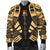 Kiribati Men Bomber Jackets - Polynesian Tattoo Gold - Polynesian Pride