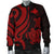 Papua New Guinea Men's Bomber Jacket - Red Tentacle Turtle - Polynesian Pride