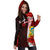 Vanuatu Polynesian Custom Personalised Hoodie Dress - Coat Of Arm With Hibiscus - Polynesian Pride