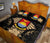 Kiribati Polynesian Quilt Bed Set Hibiscus Gold - Polynesian Pride